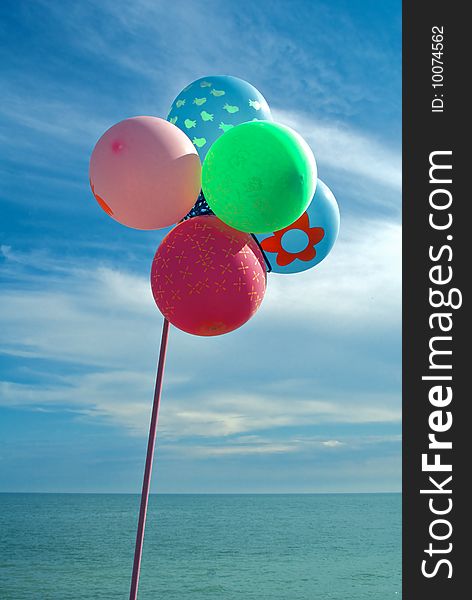 Balloons At The Seaside