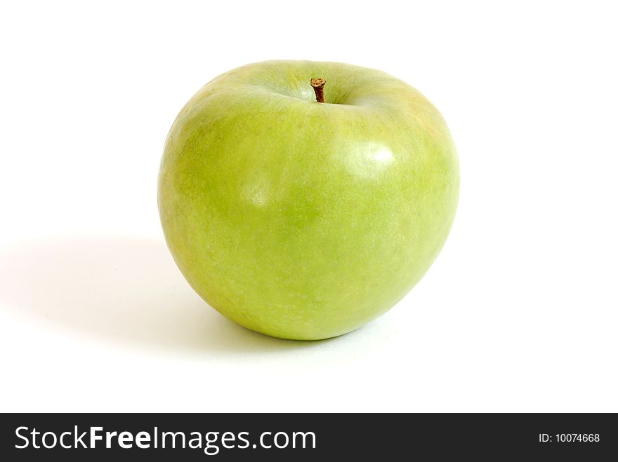 Green Apple Isolated on White