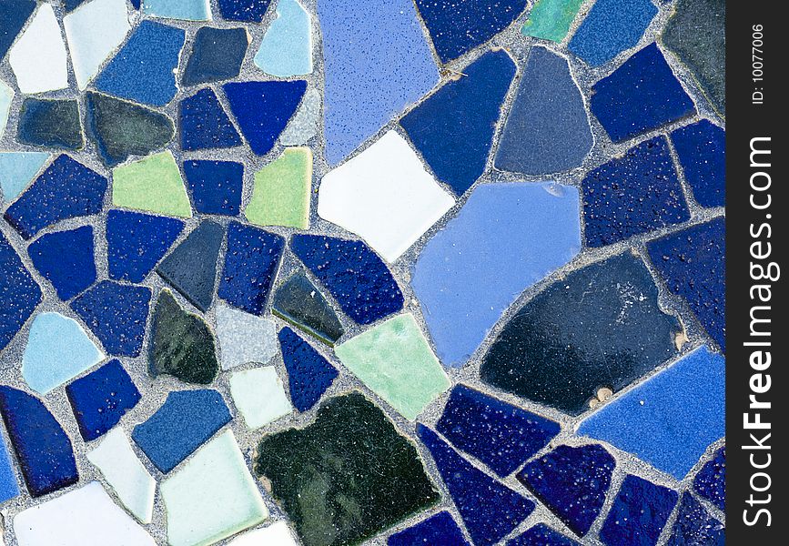 Blue green abstract pattern in mosaic tiles. Blue green abstract pattern in mosaic tiles