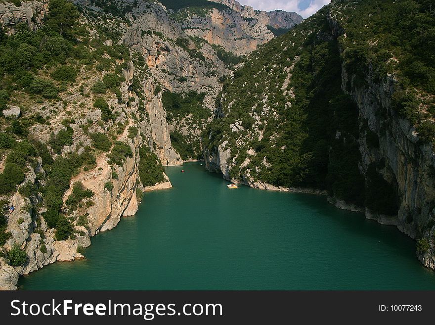 Canyon of Verdon river, Gorges du Verdon, Provence, France