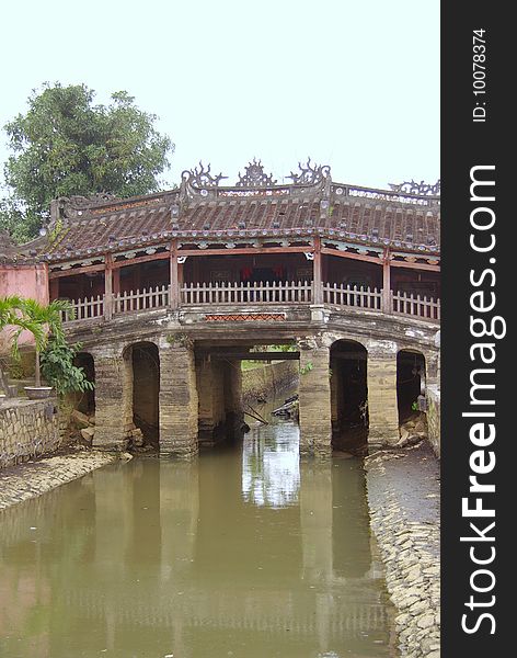 The Cau Nhat Ban bridge in Hoi An. The Cau Nhat Ban bridge in Hoi An