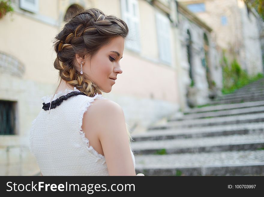Hair, Bride, Gown, Hairstyle