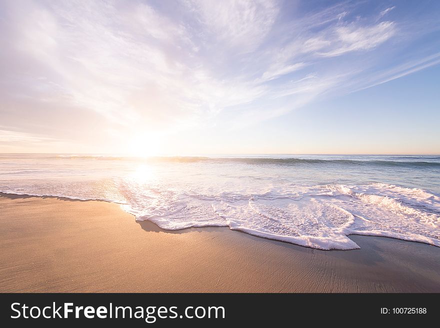 Sea, Sky, Horizon, Shore