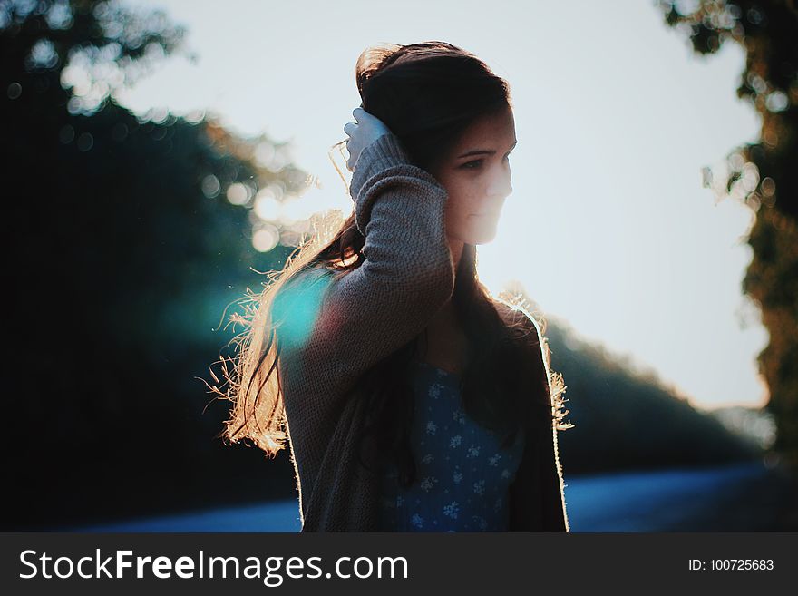 Photography, Girl, Shoulder, Black Hair