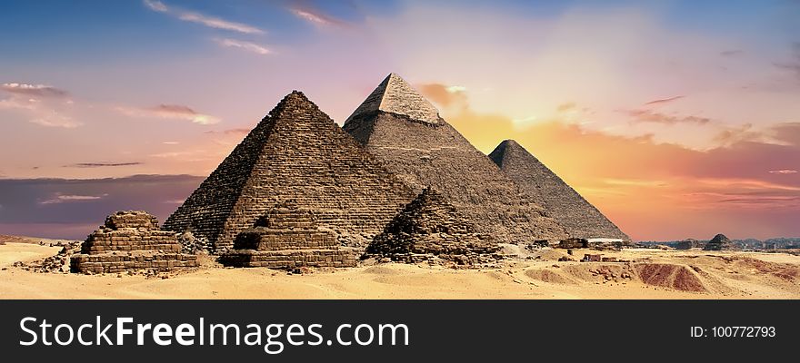 Historic Site, Pyramid, Sky, Landmark