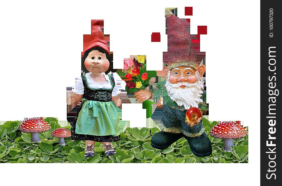 Garden Gnome, Lawn Ornament, Christmas Ornament, Christmas Decoration