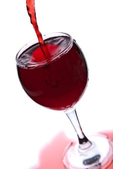 Red Wine Pouring Into Glass Isolated Royalty Free Stock Photos Red Wine Pouring Into Glass Isolated Royalty Free Stock Photos