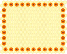 Vector Honeycomb Background Royalty Free Stock Photography