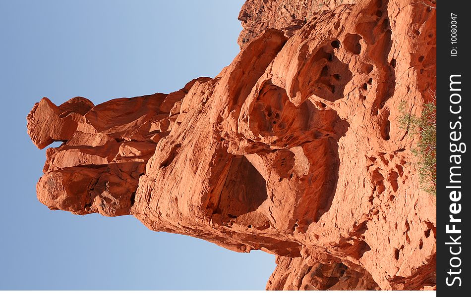 Rock in Valley of Fire State Park, Nevada. Rock in Valley of Fire State Park, Nevada