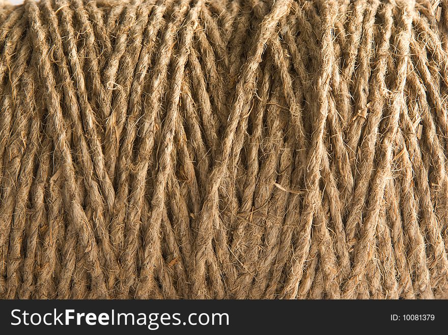 Closeup of the texture of coils of hemp rope. Closeup of the texture of coils of hemp rope