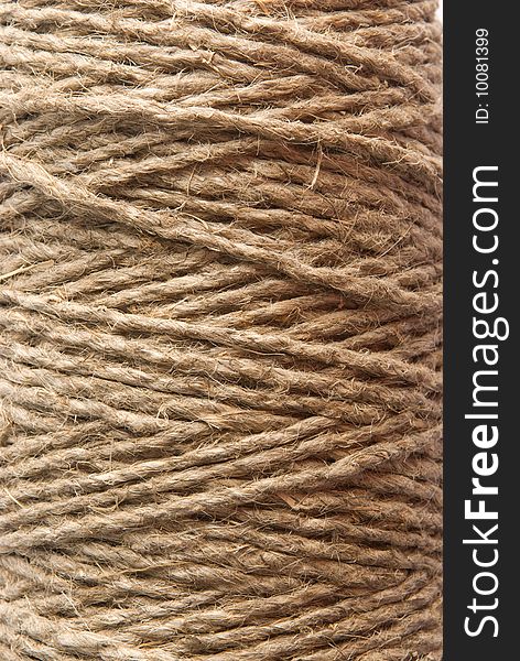 Closeup of the texture of coils of hemp rope. Closeup of the texture of coils of hemp rope