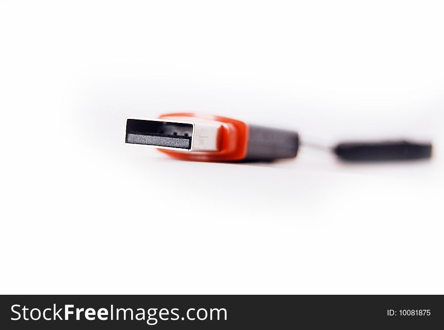 Usb memory stick isolated on the white background