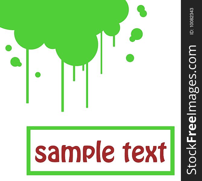 Simple light green grunge banner, on white. Simple light green grunge banner, on white.