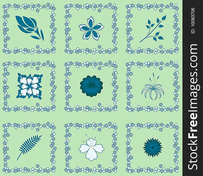 Seamless tablecloth pattern with flowers