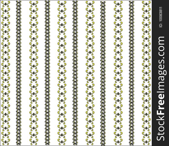 Seamless striped floral background pattern. Seamless striped floral background pattern