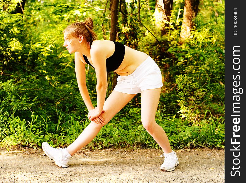 Woman trail runner, from a complete series of photos.