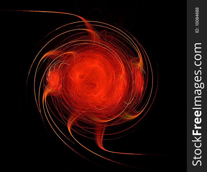 Illustration of a abstract flame background 5