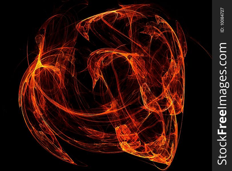 Abstract fire background