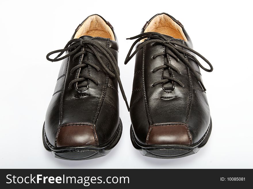 Shoes - isolated , color brown and black