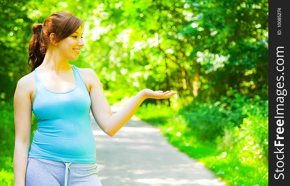 Young Woman Outdoor Workout