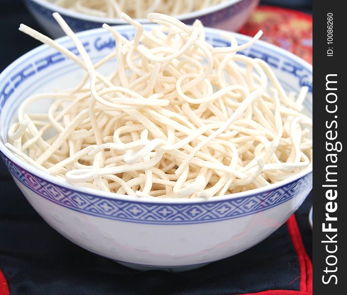 Some asian canton noodles in a bowl. Some asian canton noodles in a bowl