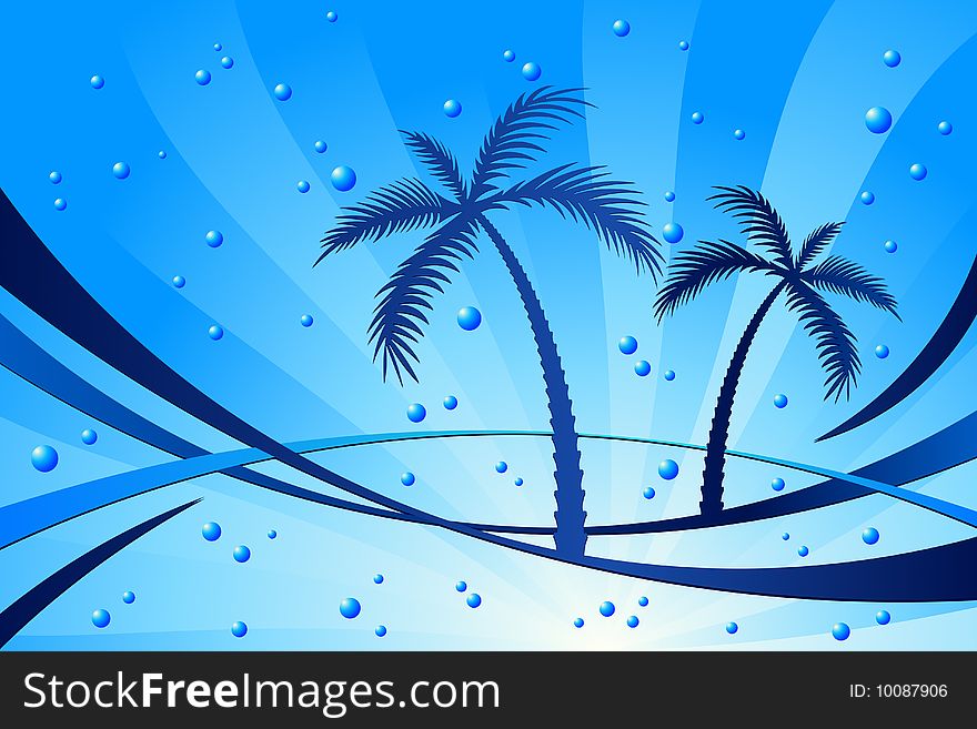 Vector illustration of Palm Trees