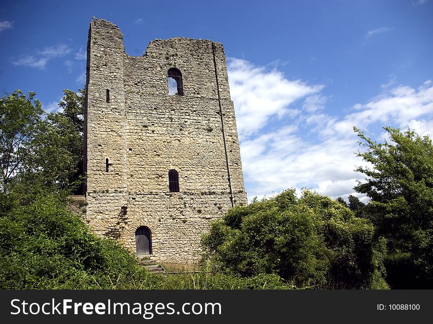 The Norman Tower of St Leonard built in1080 has survived almost to it's original hieght. West Malling Kent England. The Norman Tower of St Leonard built in1080 has survived almost to it's original hieght. West Malling Kent England.