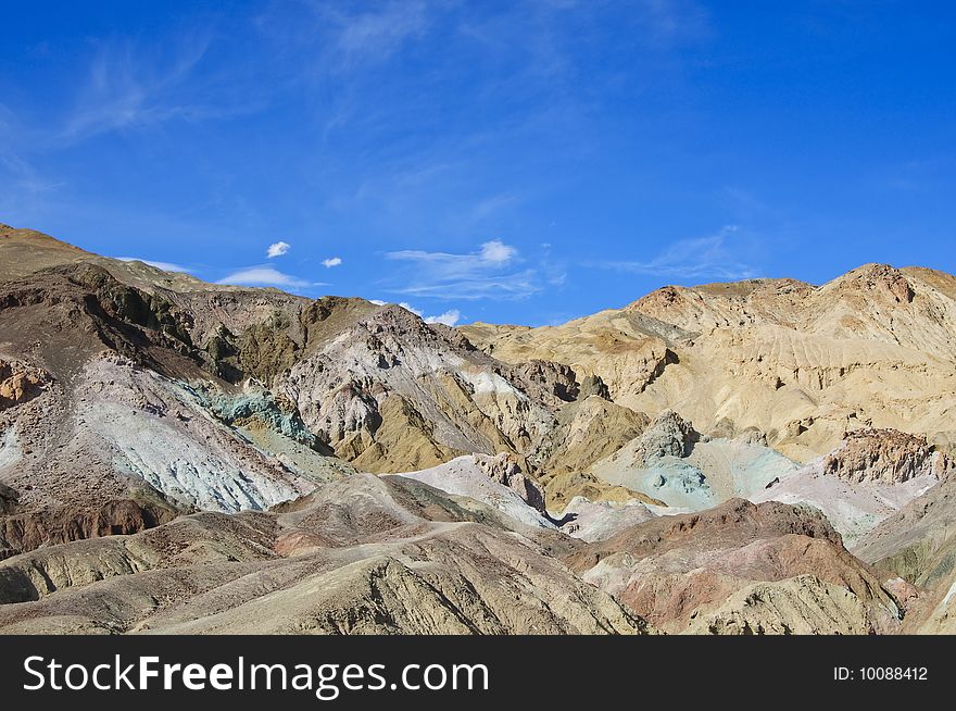 Artist's Palette Mountains in Death Valley National Park, CA