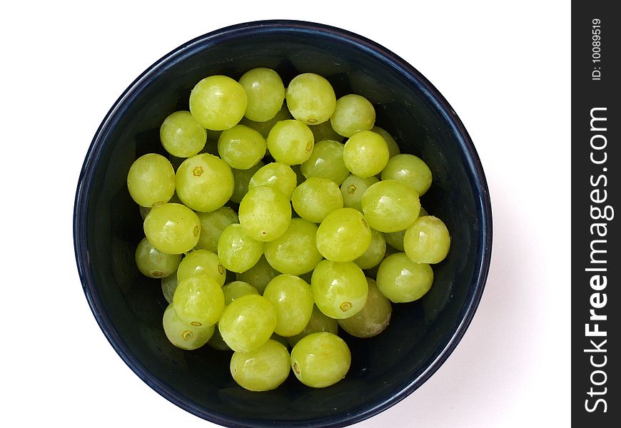 Picture of a bowl of grapes.