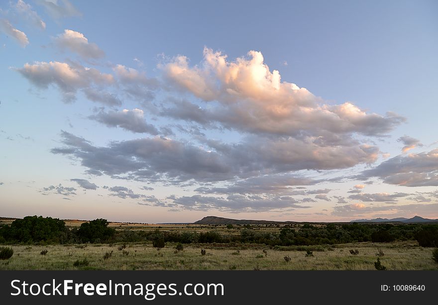 Sunrise, on a horse ranch in Galisteo New Mexico Rocky Mountains. Sunrise, on a horse ranch in Galisteo New Mexico Rocky Mountains