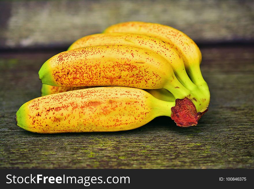 Yellow, Banana, Fruit, Banana Family