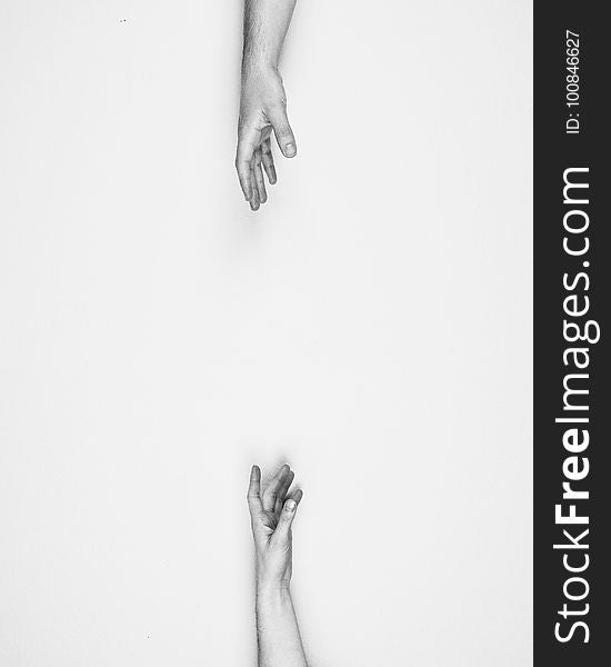 Black And White, Hand, Finger, Joint