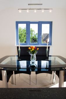 Modern Open Plan Dining Area Royalty Free Stock Photography