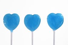 Blue Heart Lollipop Stock Photos Blue Heart Lollipop Stock Photos