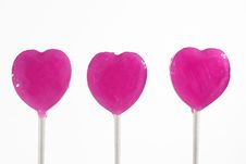 Heart Lollipop Royalty Free Stock Photo