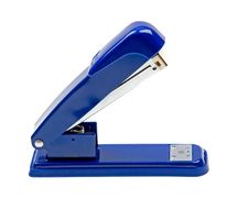 Blue Strip Stapler Isolated On White Royalty Free Stock Photography