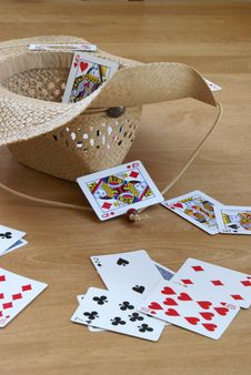 Tossing Cards Royalty Free Stock Image Tossing Cards Royalty Free Stock Image