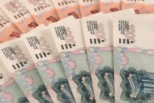 Pile Of Different Russian Roubles Banknotes Stock Photos Pile Of Different Russian Roubles Banknotes Stock Photos