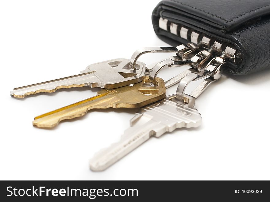 Padlock, dial lock and keys with white background. Padlock, dial lock and keys with white background