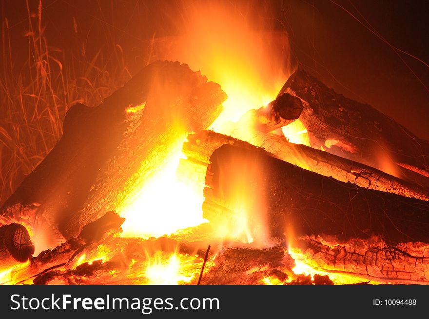 Logs in the Fire