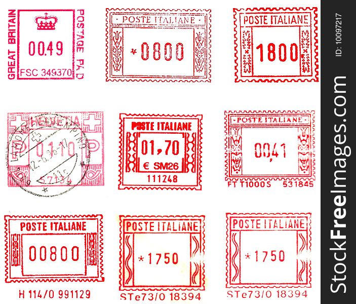 Rectangular postmarks