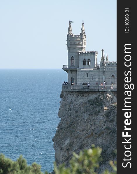 The well-known fortress on the bank of Black sea. The well-known fortress on the bank of Black sea