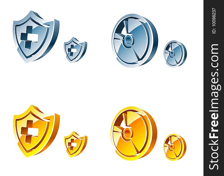 Vector web icons isolated on white.
EPS available