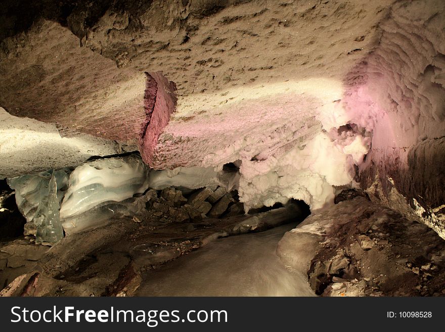 Unique famous caves in Kungur