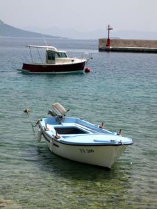 Boats At Anchor Stock Image Boats At Anchor Stock Image