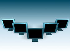 LCD MONITORS Stock Photography LCD MONITORS Stock Photography