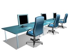 OFFICE LCD MONITOR Stock Images OFFICE LCD MONITOR Stock Images