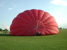 Hot Air Balloon Inflating Stock Image Hot Air Balloon Inflating Stock Image