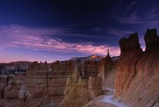 Sunset Over Bryce Canyon Stock Photo