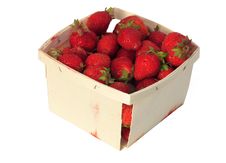 Quart Of Strawberries Royalty Free Stock Photography Quart Of Strawberries Royalty Free Stock Photography